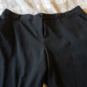 Black slack capris